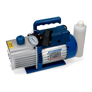 Confezione pompa vuoto 127 lt/min con flacone di olio lubrificante incluso per primo avviamento