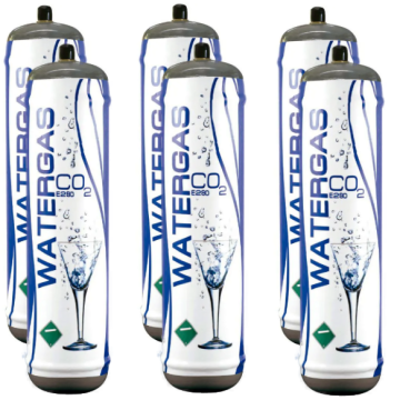 Kit 6 bombole CO2 600g marchio Watergas Mariel, la maxi scorta più conveniente per acqua gassata