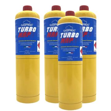 Kit 4 bombole Turbo MAP 400g in propilene per brasatura forte e saldatura