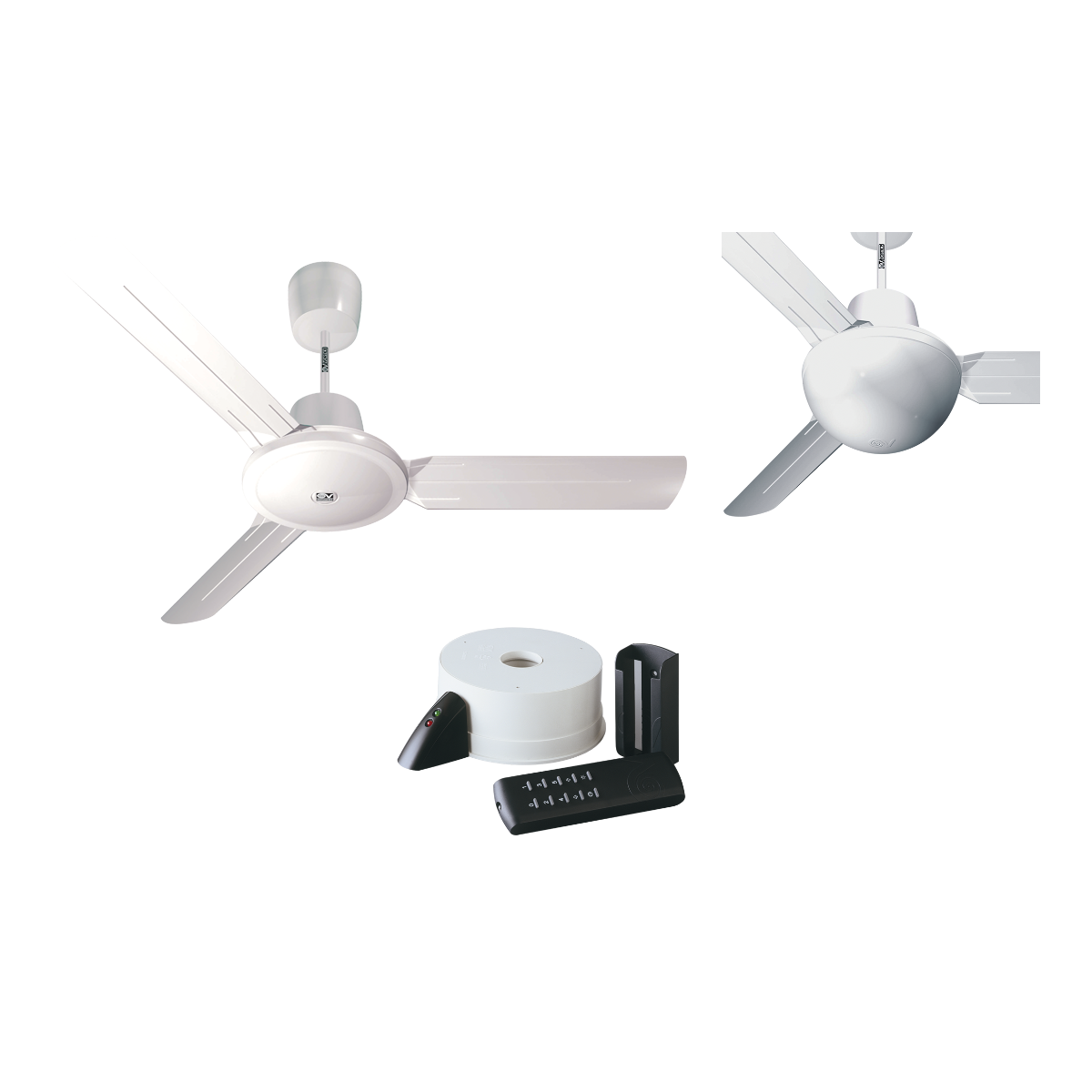 Ventilatore Vortice R 90 (61750) Kit Completo + Telecomando + Kit Luce